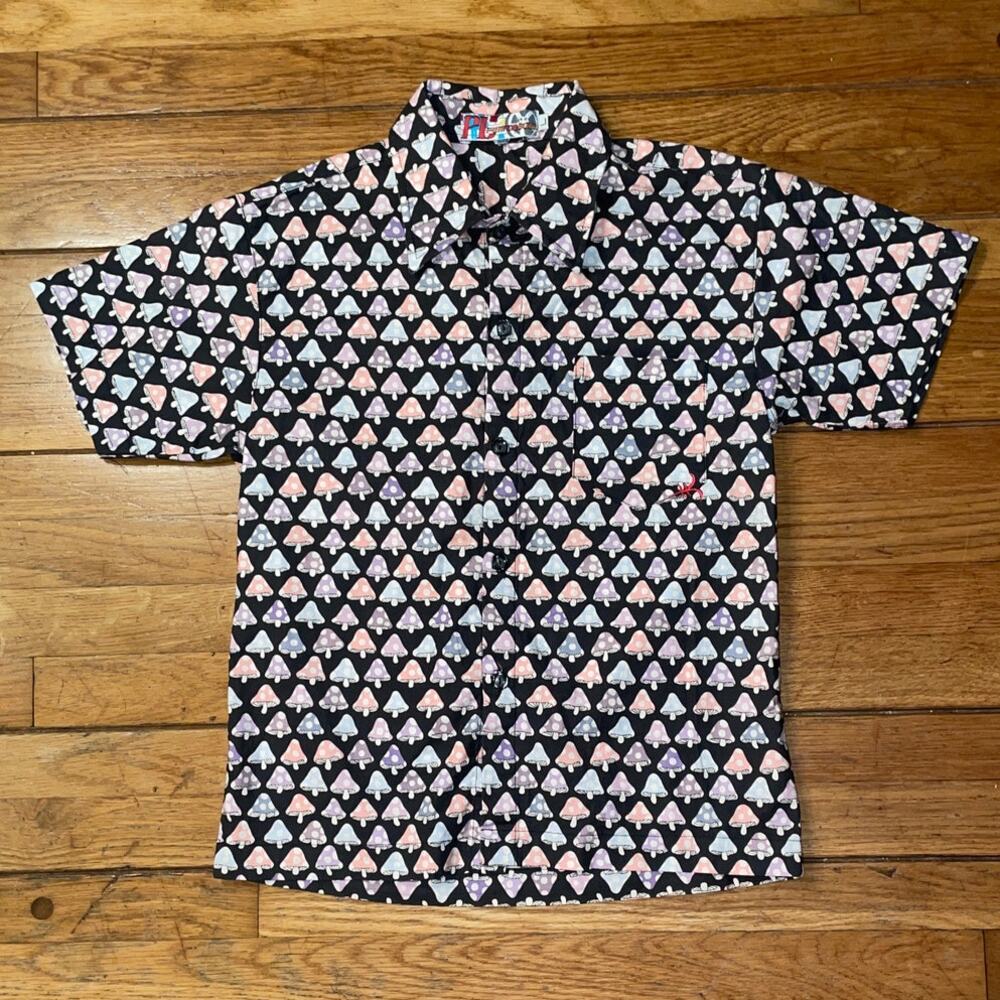 Boys Size Large Skater Style Button Down Dress Casual Shirt